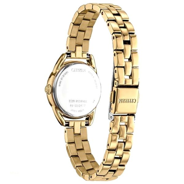 Ladies' Eco-Drive Goldtone Silvertone Dial Watch Image 2 Mark Jewellers La Crosse, WI