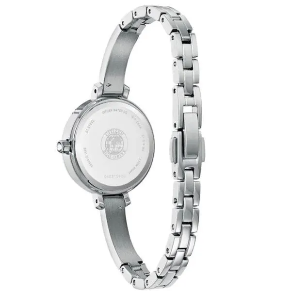 Ladies' Eco-Drive Silvertone Mother-of-Pearl Dial Watch Image 2 Mark Jewellers La Crosse, WI