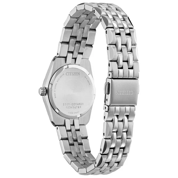 Ladies' Eco-Drive Silvertone Diamond Accent Watch Image 2 Mark Jewellers La Crosse, WI