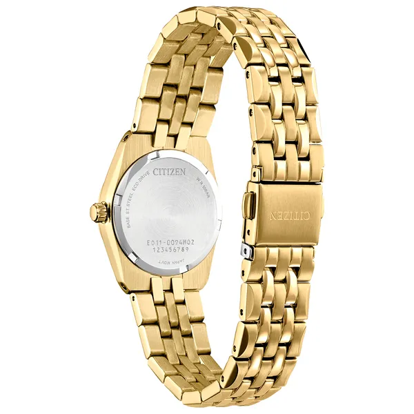 Ladies' Eco-Drive Goldtone Diamond Accent Watch Image 2 Mark Jewellers La Crosse, WI
