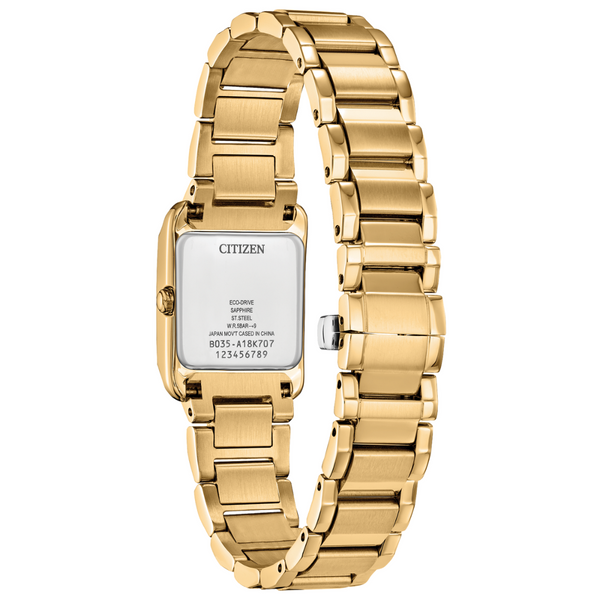 Ladies' Eco-Drive Goldtone Mother-Of-Pearl Dial Watch Image 2 Mark Jewellers La Crosse, WI
