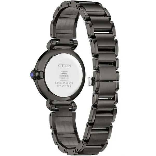 Ladies' Eco-Drive Grey Diamond Accent Watch Image 2 Mark Jewellers La Crosse, WI