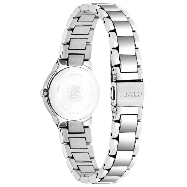 Ladies' Eco-Drive Silvertone Watch Image 2 Mark Jewellers La Crosse, WI