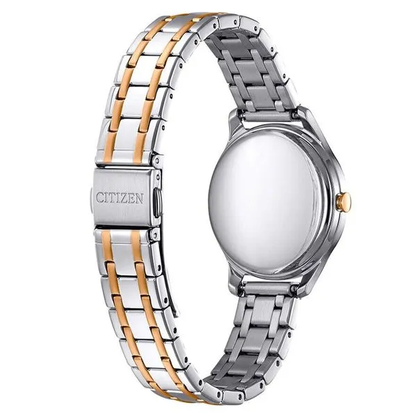 Ladies' Eco-Drive Two Tone Cream Dial Watch Image 2 Mark Jewellers La Crosse, WI