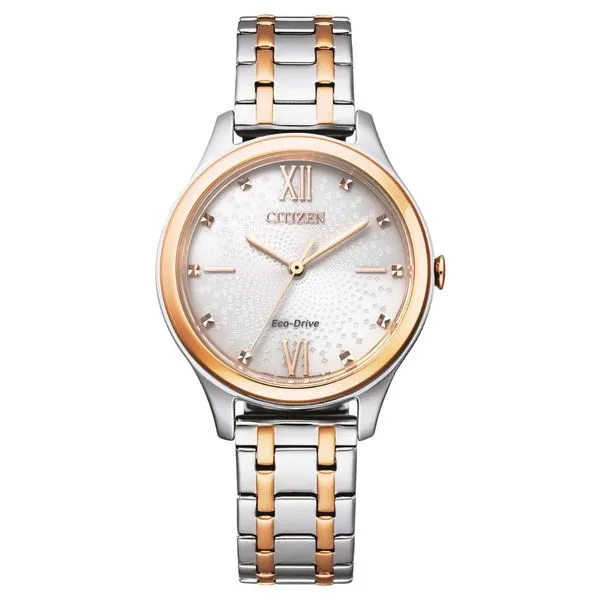 Ladies' Eco-Drive Two Tone Cream Dial Watch Mark Jewellers La Crosse, WI