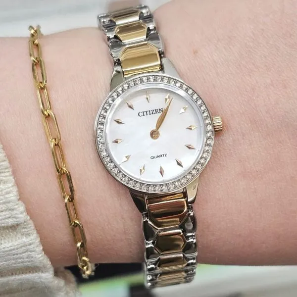 Ladies' Quartz Two Tone Watch Image 2 Mark Jewellers La Crosse, WI