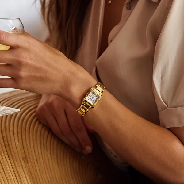 Ladies' Eco-Drive Goldtone Mother-Of-Pearl Dial Watch Image 3 Mark Jewellers La Crosse, WI