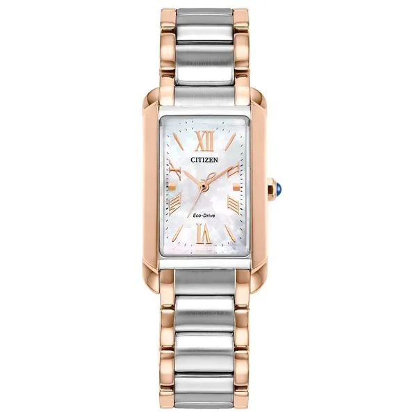 Ladies' Eco-Drive Rose & Silvertone Watch Mark Jewellers La Crosse, WI