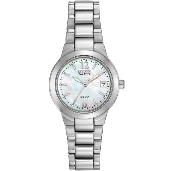 Ladies' Eco-Drive Silvertone Watch Mark Jewellers La Crosse, WI