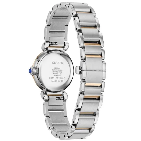 Ladies' Eco-Drive Two Tone Diamond Accent Watch Image 2 Mark Jewellers La Crosse, WI