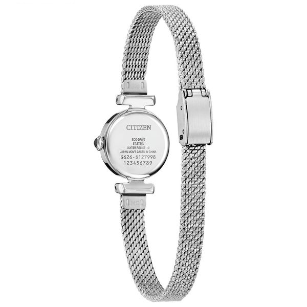 Ladies' Eco-Drive Silvertone Watch Image 2 Mark Jewellers La Crosse, WI