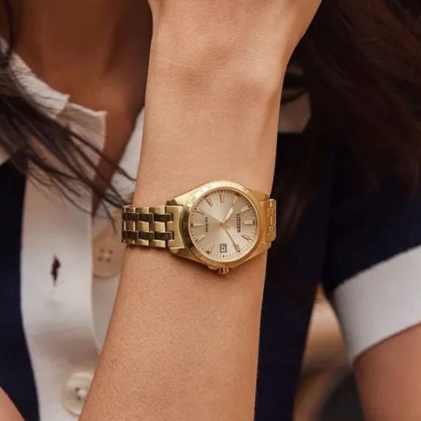 Gents' or Ladies' Eco-Drive Goldtone Watch Image 3 Mark Jewellers La Crosse, WI