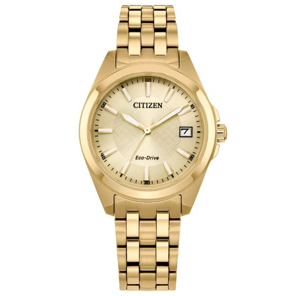 Gents' or Ladies' Eco-Drive Goldtone Watch Mark Jewellers La Crosse, WI