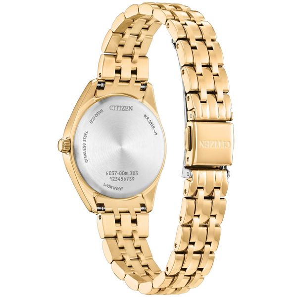 Ladies' Eco-Drive Goldtone Mother-of-Pearl Dial Watch Image 2 Mark Jewellers La Crosse, WI