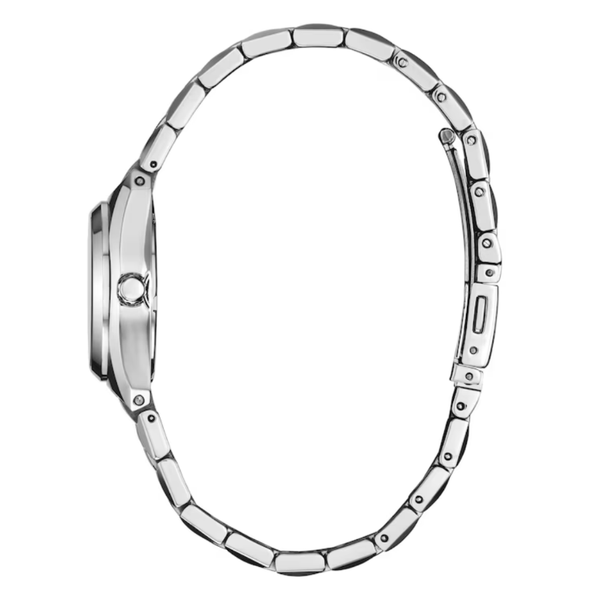 Ladies' Eco-Drive Silvertone Purple Dial Watch Image 2 Mark Jewellers La Crosse, WI