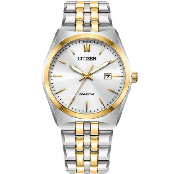 Gents' Eco-Drive Two Tone Watch Mark Jewellers La Crosse, WI