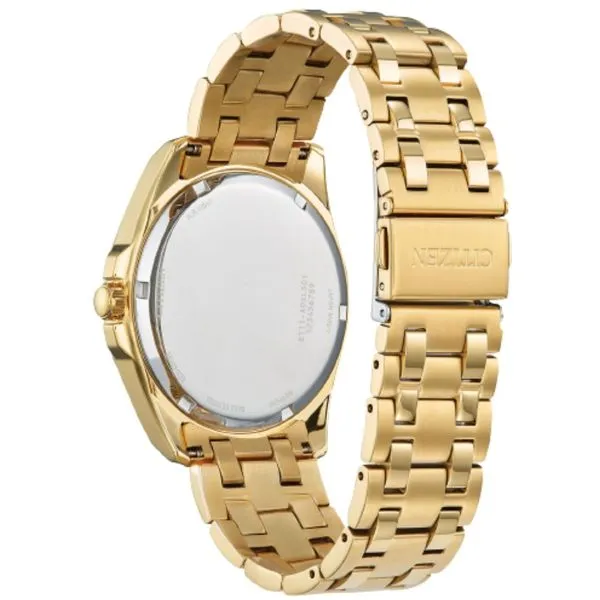 Gents' Eco-Drive Goldtone Watch Image 2 Mark Jewellers La Crosse, WI