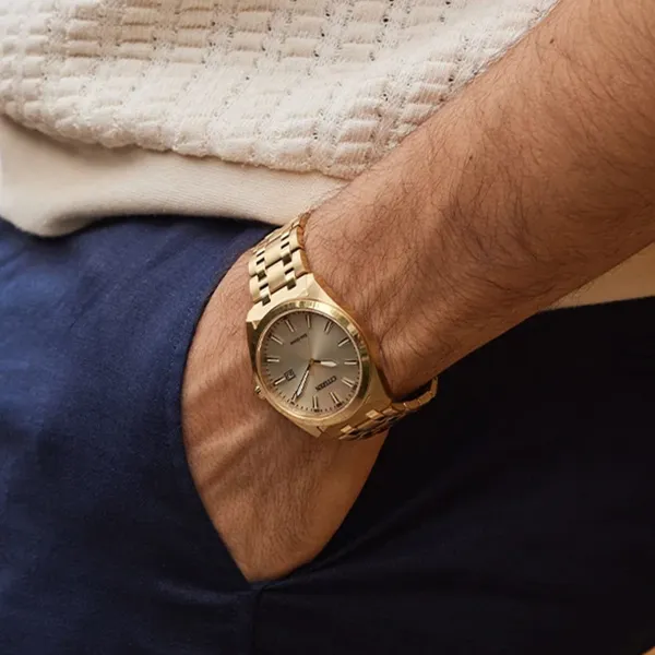 Gents' Eco-Drive Goldtone Watch Image 3 Mark Jewellers La Crosse, WI