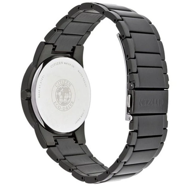 Gents' Eco-Drive Black Tone Diamond Accent Watch Image 2 Mark Jewellers La Crosse, WI