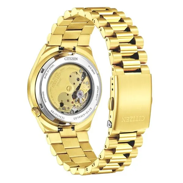 Gents' Automatic Goldtone Green Dial Watch Image 2 Mark Jewellers La Crosse, WI