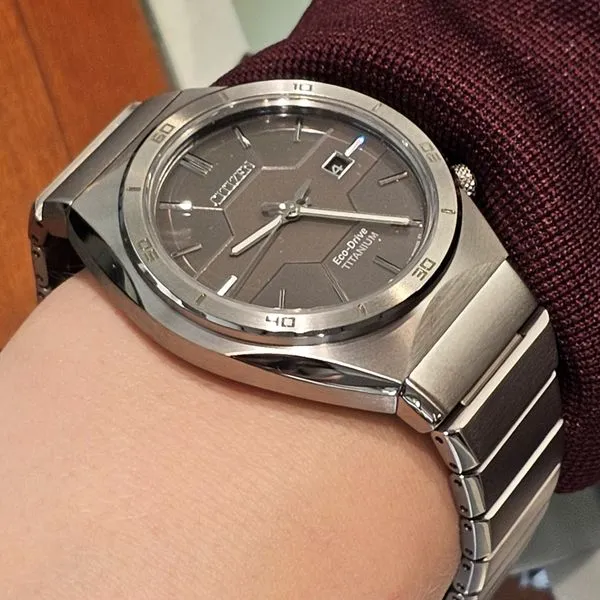 Gents' Eco-Drive Titanium Watch Image 3 Mark Jewellers La Crosse, WI