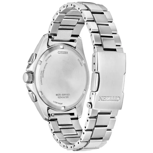 Gents' Eco-Drive Silvertone Watch Image 2 Mark Jewellers La Crosse, WI