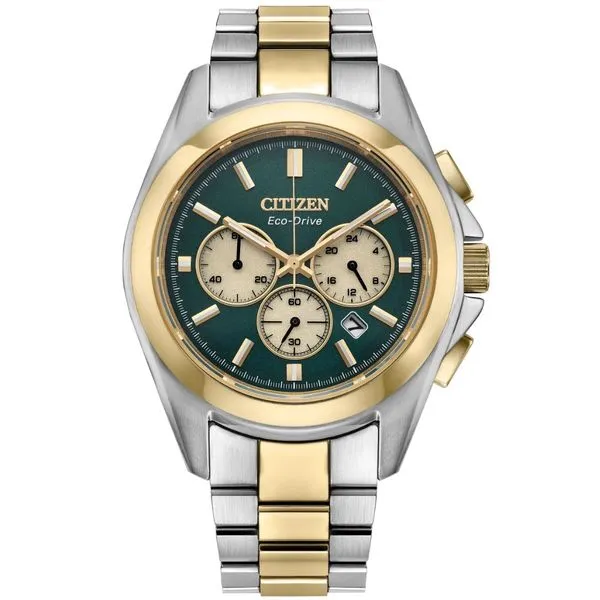 Gents' Eco-Drive Two Tone Watch Mark Jewellers La Crosse, WI