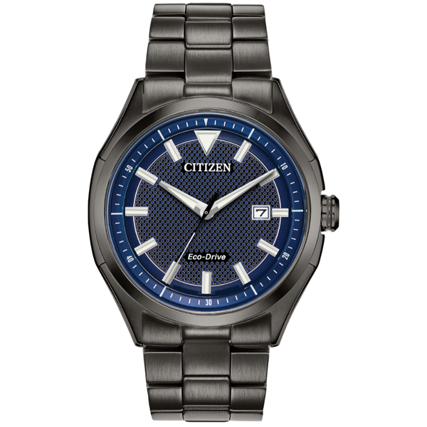 Gents' Eco-Drive Black Tone Watch Mark Jewellers La Crosse, WI