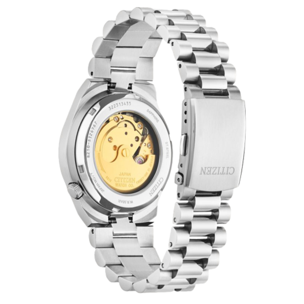 Gents' Automatic Silvertone Light Blue Dial Watch Image 2 Mark Jewellers La Crosse, WI