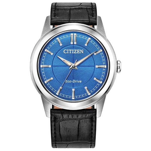Gents' Eco-Drive Silvertone Watch Mark Jewellers La Crosse, WI