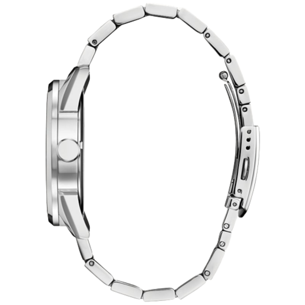 Gents' Eco-Drive Silvertone Blue Dial Watch Image 3 Mark Jewellers La Crosse, WI