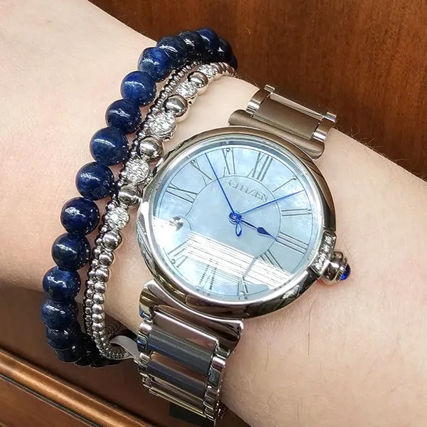 Blue Lapis Bead Bracelet Image 2 Mark Jewellers La Crosse, WI