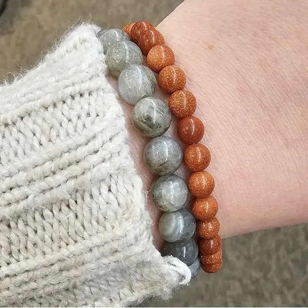 Red-Gold Sandstone Bead Bracelet Image 2 Mark Jewellers La Crosse, WI