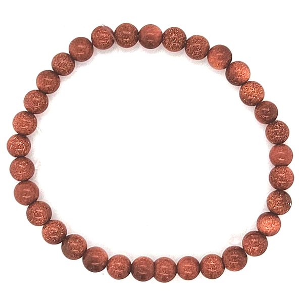 Red-Gold Sandstone Bead Bracelet Mark Jewellers La Crosse, WI