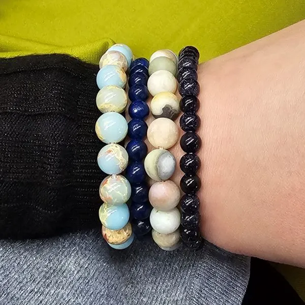 Green Amazonite Bead Bracelet Image 2 Mark Jewellers La Crosse, WI