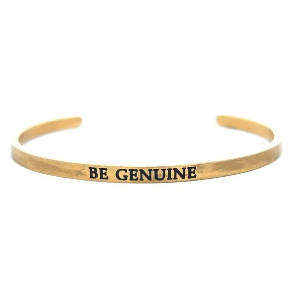 Stainless Steel Yellow Tone Cuff Bracelet Mark Jewellers La Crosse, WI
