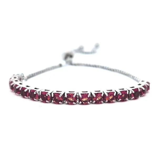 Sterling January Birthstone Crystal Bolo Bracelet Mark Jewellers La Crosse, WI