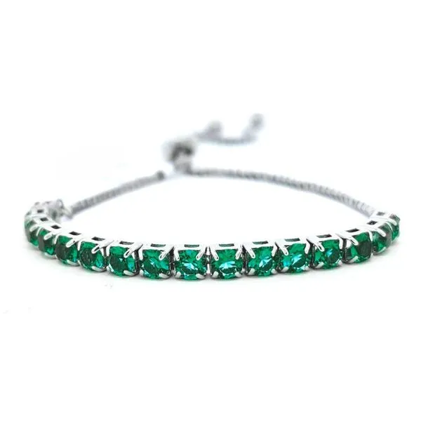 Sterling May Birthstone Crystal Bolo Bracelet Mark Jewellers La Crosse, WI