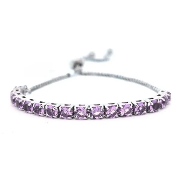 Sterling June Birthstone Crystal Bolo Bracelet Mark Jewellers La Crosse, WI