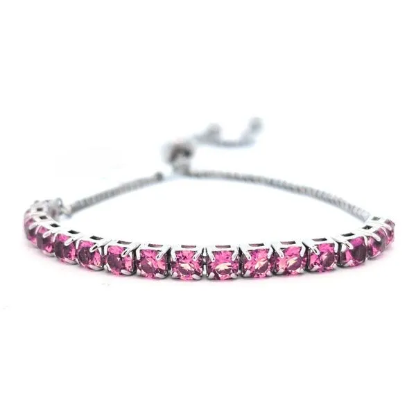 Sterling October Birthstone Crystal Bolo Bracelet Mark Jewellers La Crosse, WI