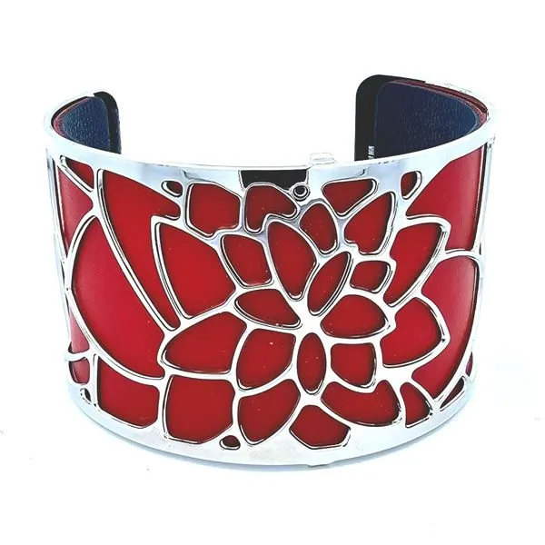 Plated Brass Multi-Color Leather Insert Cuff Mark Jewellers La Crosse, WI