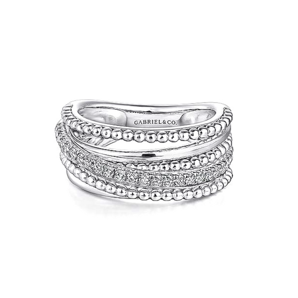 Sterling White Sapphire Multi-Layer Ring Mark Jewellers La Crosse, WI