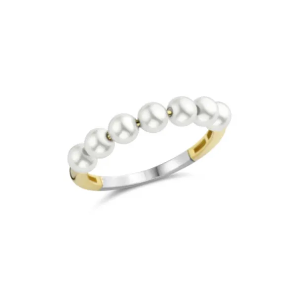 Gold-Plated Sterling Pearl Bead Ring Mark Jewellers La Crosse, WI