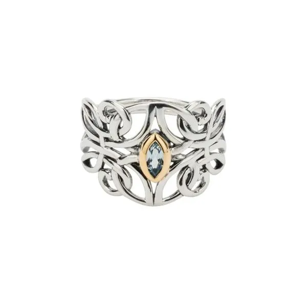 Sterling Blue Topaz Guardian Angel Ring Mark Jewellers La Crosse, WI