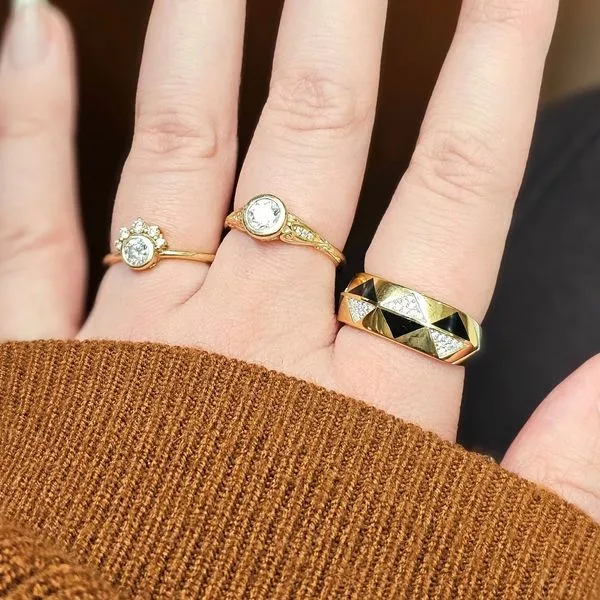 Gold-Plated Sterling CZ Ring Image 3 Mark Jewellers La Crosse, WI