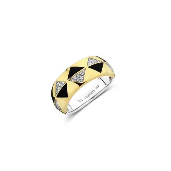 Gold-Plated Sterling CZ Ring Mark Jewellers La Crosse, WI