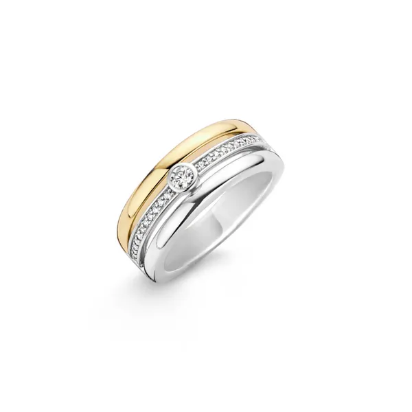 Gold-Plated Sterling CZ Ring Mark Jewellers La Crosse, WI