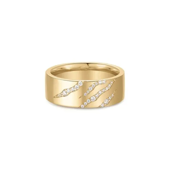 Gold-Plated Sterling CZ Tiger Stripe Band Mark Jewellers La Crosse, WI