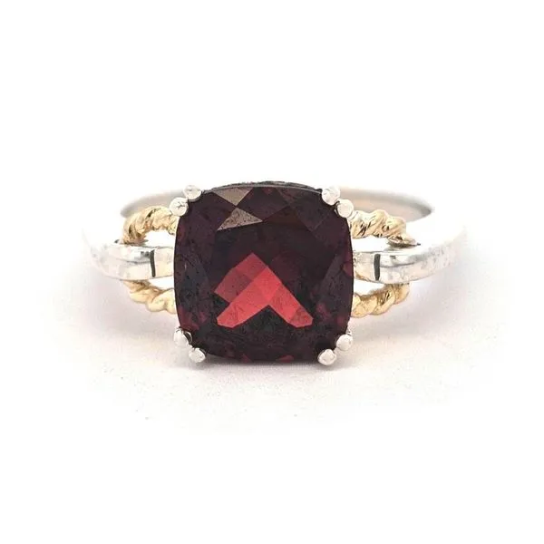 Sterling Cushion-Cut Garnet Ring Mark Jewellers La Crosse, WI