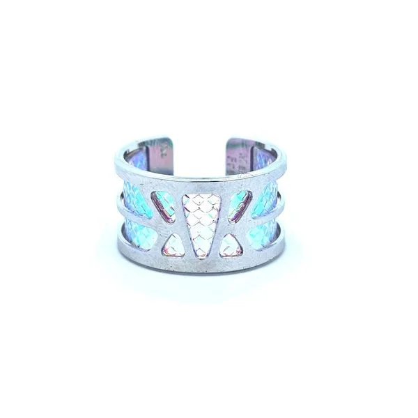 Plated Brass Multi-Color Leather Insert Ring Mark Jewellers La Crosse, WI